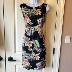 Caribbean Joe Print Sleeveless Dress size L
